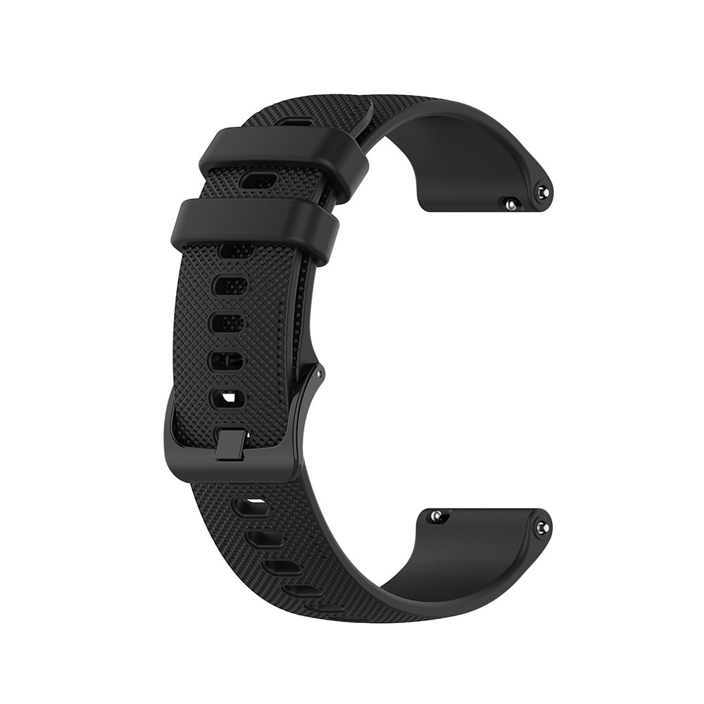 Siliconen polsband 22mm voor Garmin Vivoactive 4 - Zwart