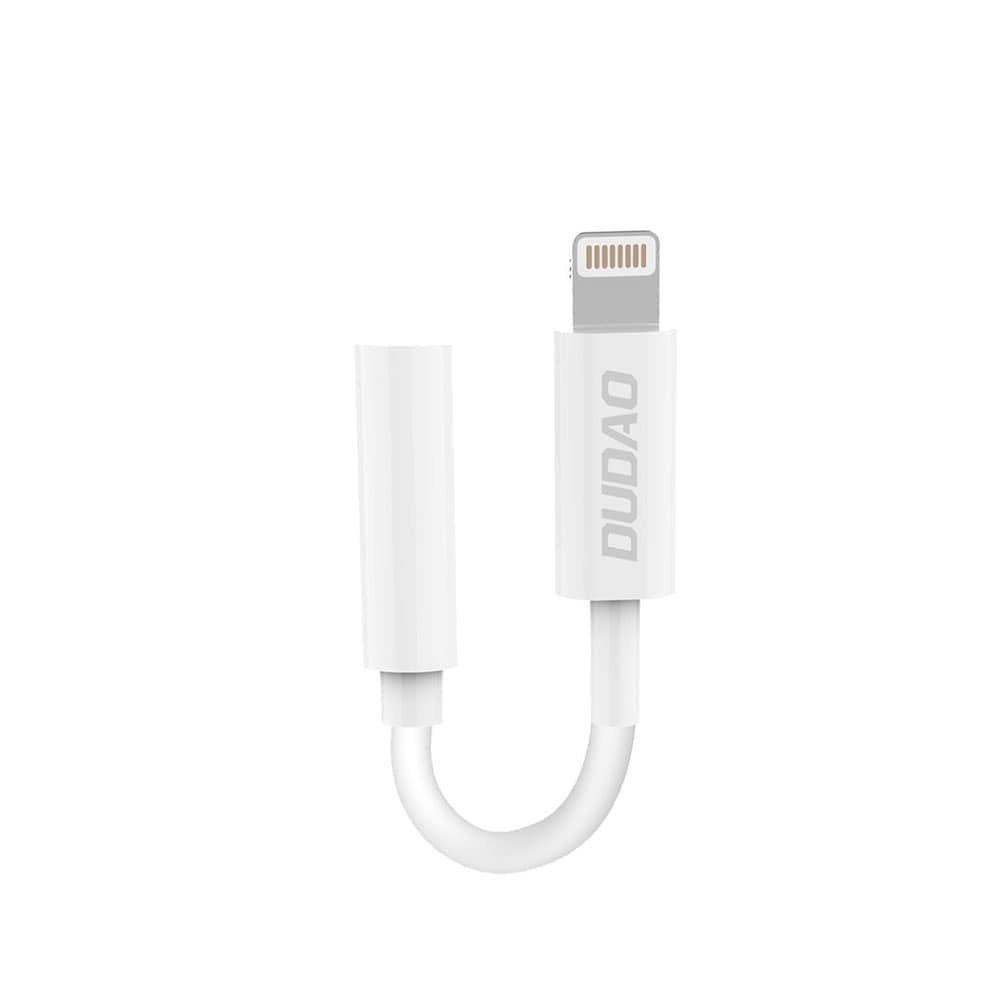 Dudao Audio-adapter Lightning naar 3,5 mm - Wit