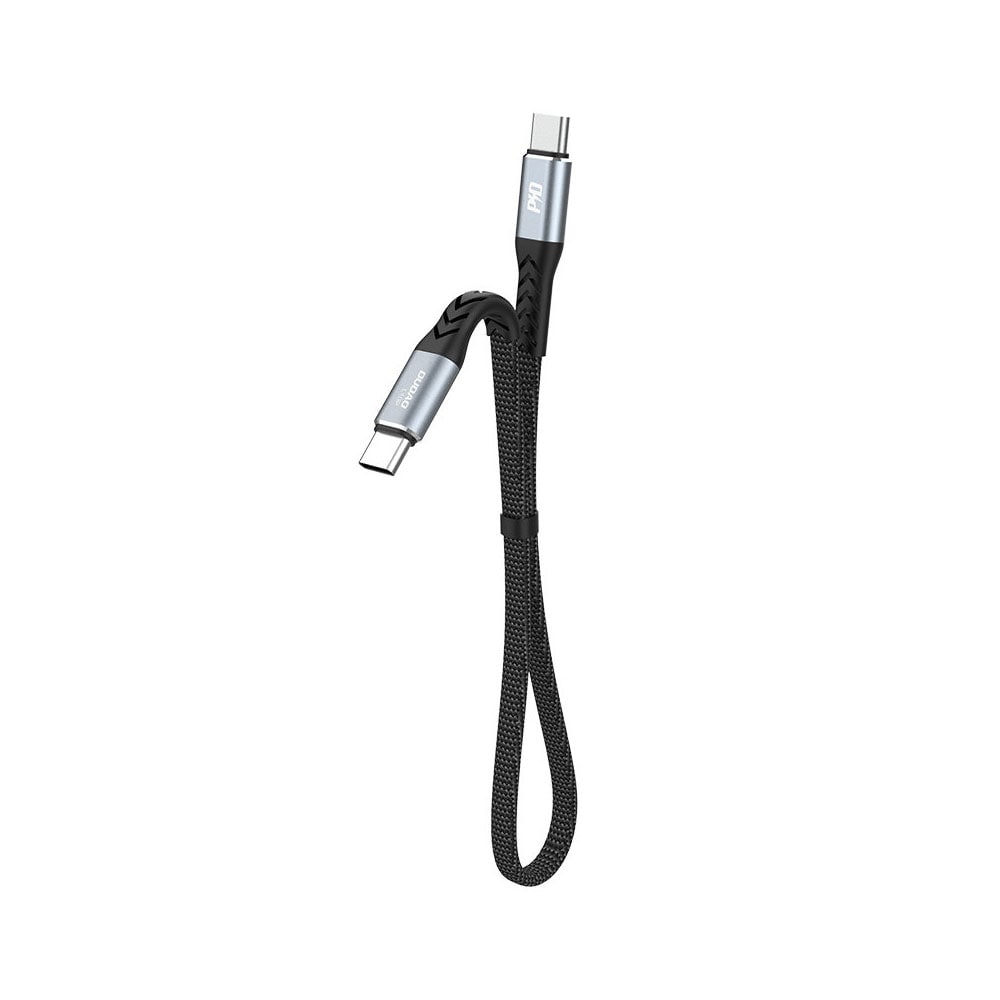 Dudao USB-C kabel PD100W 23cm - Zwart