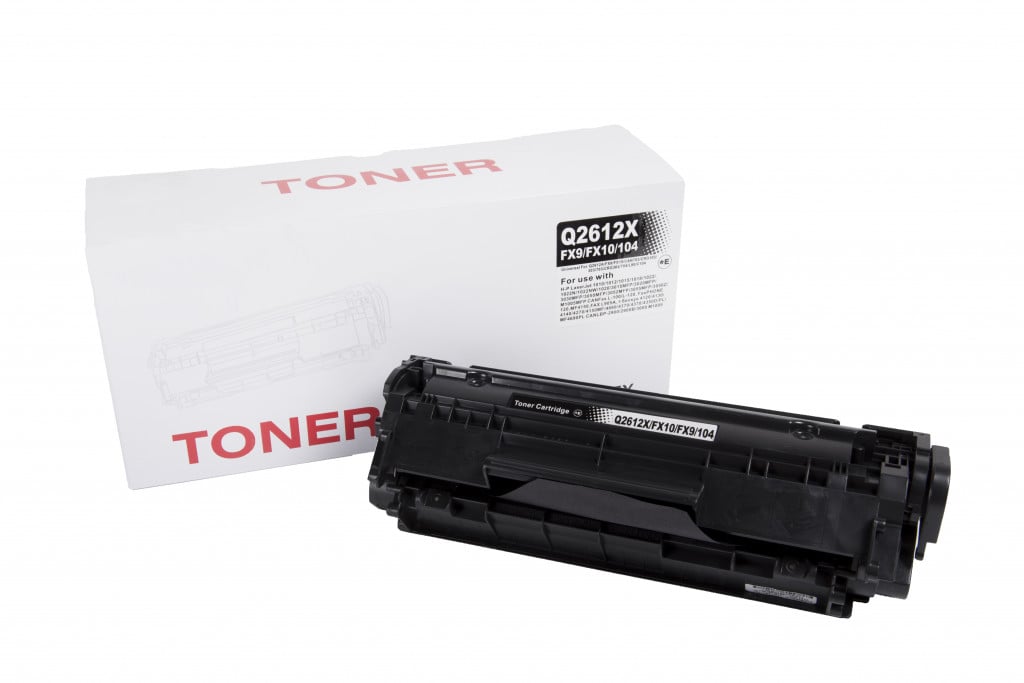 Lasertoner HP Q2612A/FX10/CRG703 7616A005 - Zwart