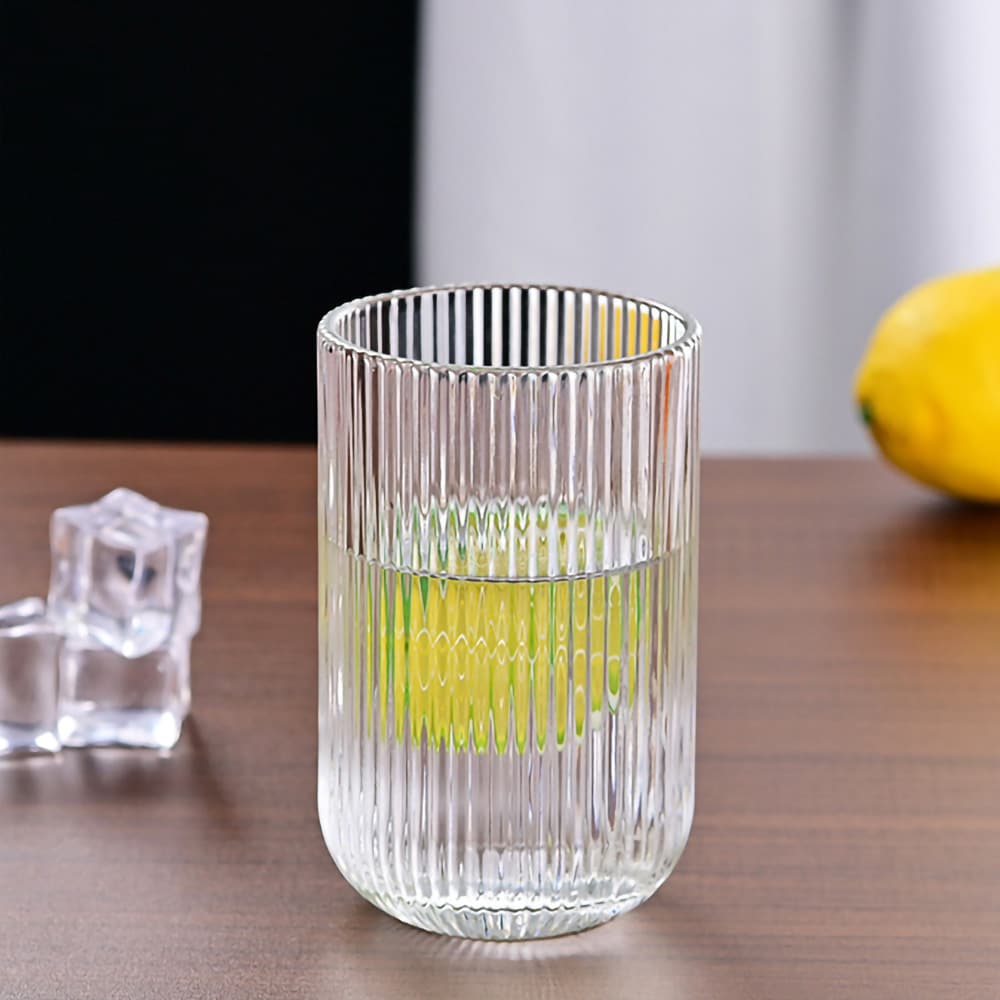 Geribbeld drinkglas 400ml