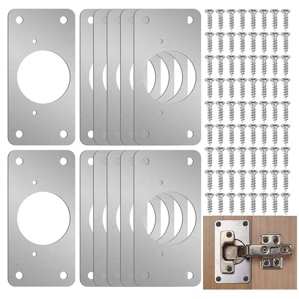 Reparatieplaat voor scharnieren 90x50mm 10-pak