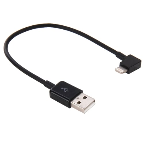Zonder twijfel prijs Draaien USB-kabel voor iPhone 5/6 - Kort model - Zwart - Bestel op 24hshop.nl