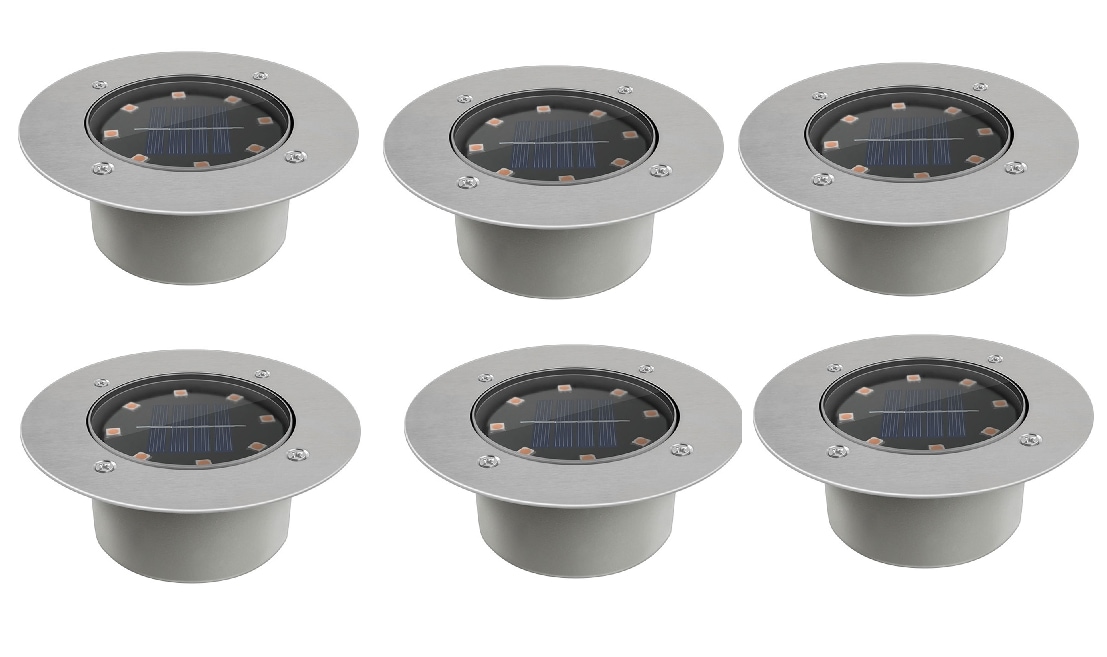 6-pack Mark Spotlight buitenverlichting met zonnecellen