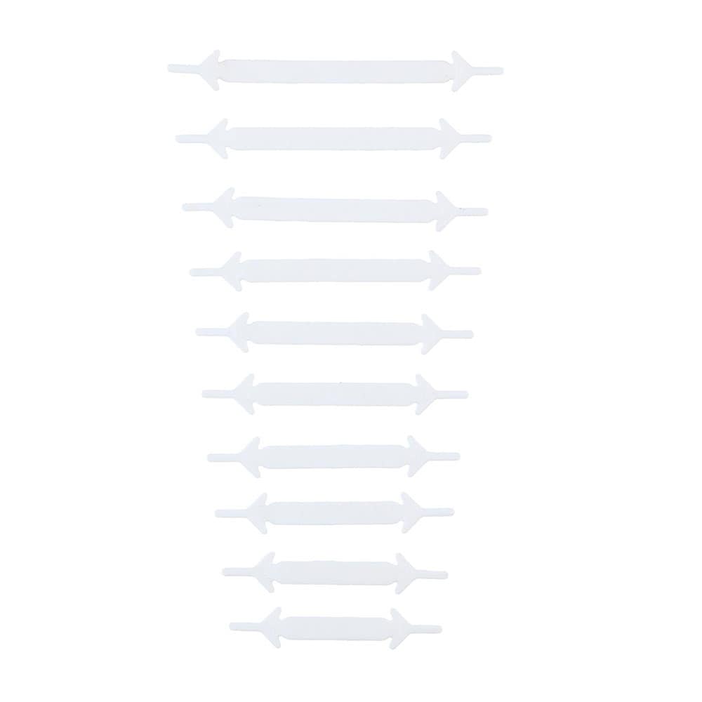 Elastische schoenveters 20 stuks - wit