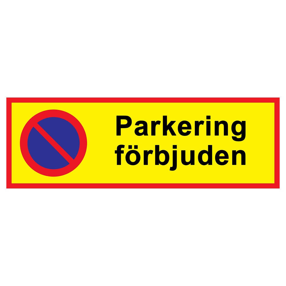 Parkeerbord met de tekst "Parkeren verboden"