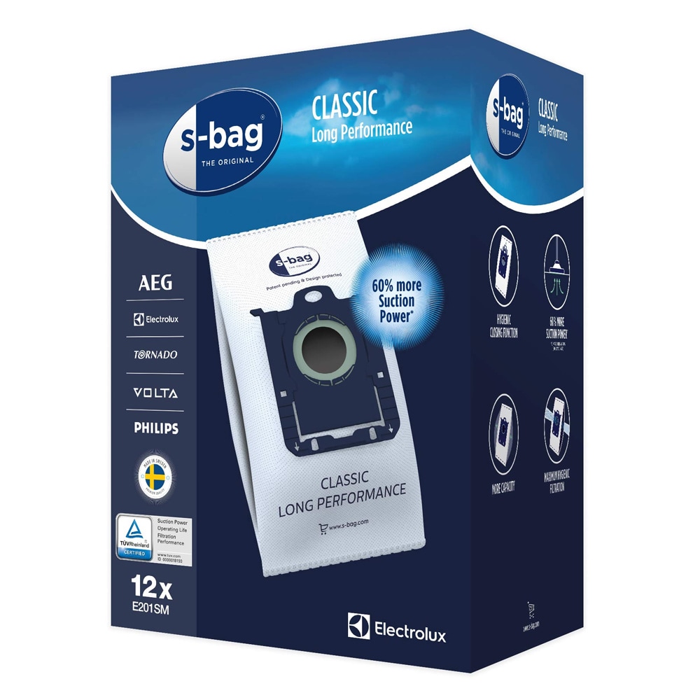 Electrolux S-Bag E201SM Stofzuigerzakken 12 stuks